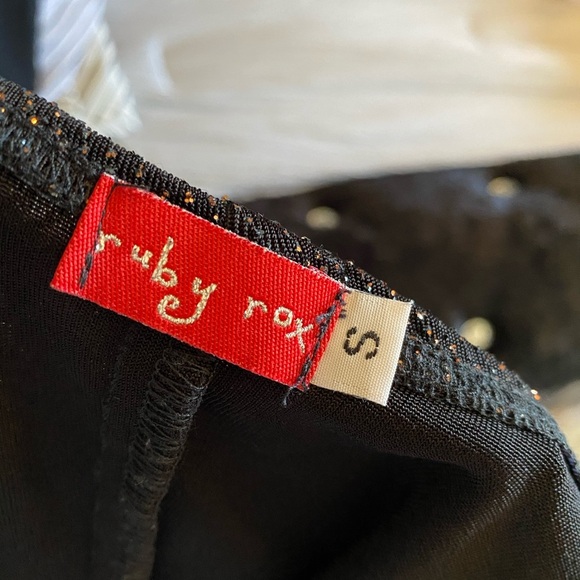 Ruby Rox High Low Glitter Halter Top Dress - Picture 3 of 5